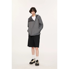 网图有货异形冰甲夏季斜拉链活片裁剪透气防嗮服外套男A730-P50，女装短外套，星座1505