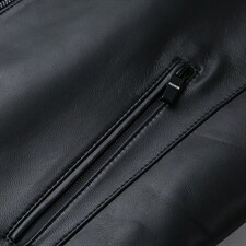 男百搭绵羊皮皮衣外套填充厚款中年立领外套ALXB9151-P1000，男装皮衣，电商B212（原钱塘6029）