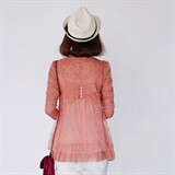 时尚轻薄防晒衣女夏季新款蕾丝拼接长袖外套百搭显瘦防紫外线开衫，女装防晒衣，凯瑟曼