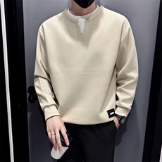 B340WY6667P5888店主风小伙风双层领拼接假两件卫衣，男装卫衣，电商B340