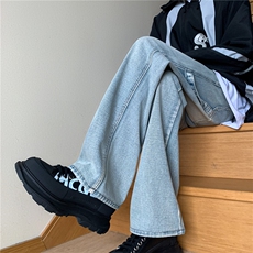 美式高街牛仔裤显瘦显高做旧牛仔长裤A061-W9973-P65控88，男装牛仔裤，电商A061-1
