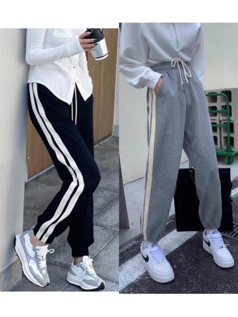 秋冬卫裤加厚，女装休闲裤，开心依典