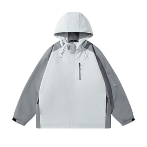 秋季宽松夹克男撞色冲锋衣外套DSA157B-JK7839-P70图片