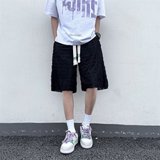 玲珑条设计感男2026新款情侣款百搭休闲运动五分裤K5219-P32，男装休闲裤，星座412-2