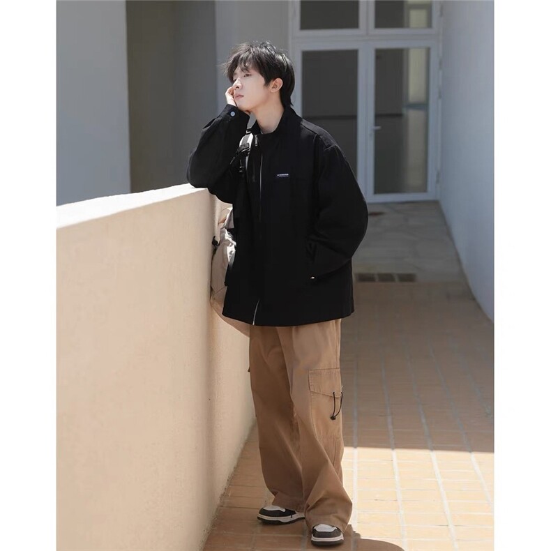 日系牛仔夹克外套男春秋新款宽松潮牌休闲夹克JK51-P87,男装夹克,星座208-5