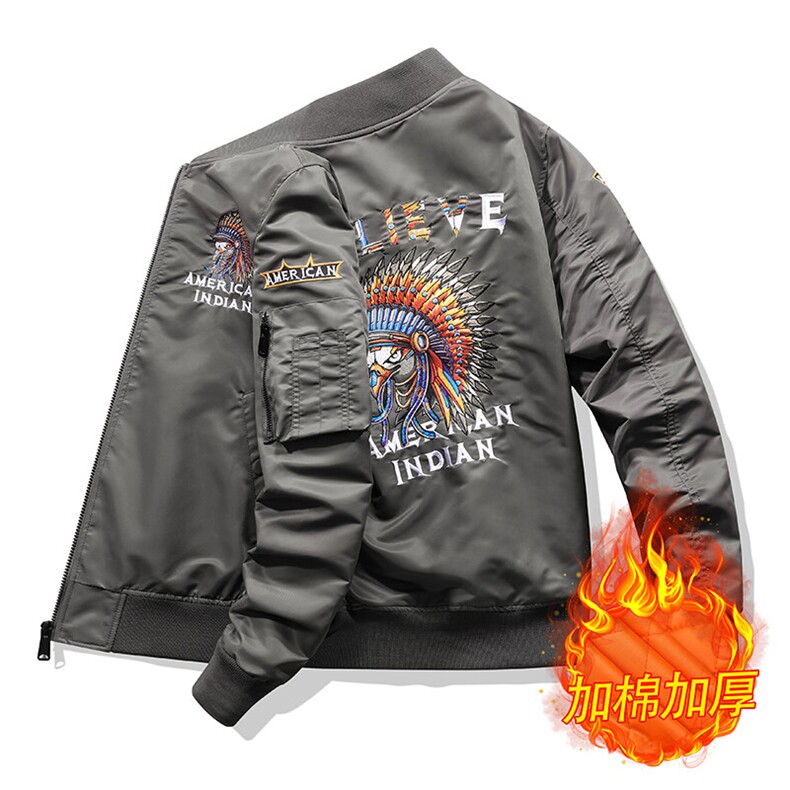 加棉美式潮牌宽松版型飞行服时尚潮牌户外运动休闲加棉,男装棉衣,星座210-5(原414-2)