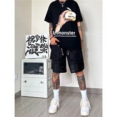 2025夏季新款男休闲五分裤A061-ED50016-P50控68-聚酯纤维，男装牛仔裤，电商A061-1