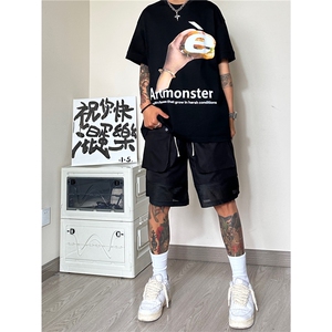 2025夏季新款男休闲五分裤A061-ED50016-P50控68-聚酯纤维图片