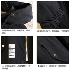 JK41045-P85加棉款-P115纯棉连帽夹克男士大码工装夹克男砖墙，男装夹克，电商A040A