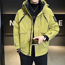 M-3XL24605-P215298标50绒连帽冲锋衣羽绒服男，男装夹克，电商B321-1
