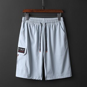 M-8XL男大码冰丝弹力5分裤短裤5032-1_6811(M-5XLP27 6XL-8XLP30)图片
