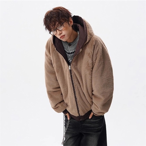 双面穿加绒坐山雕棉衣男 xh169-特p90图片