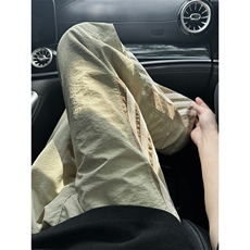 港风大码宽松速干裤直筒裤休闲裤长裤A014-DY25086-P50控68，男装休闲裤，电商A014