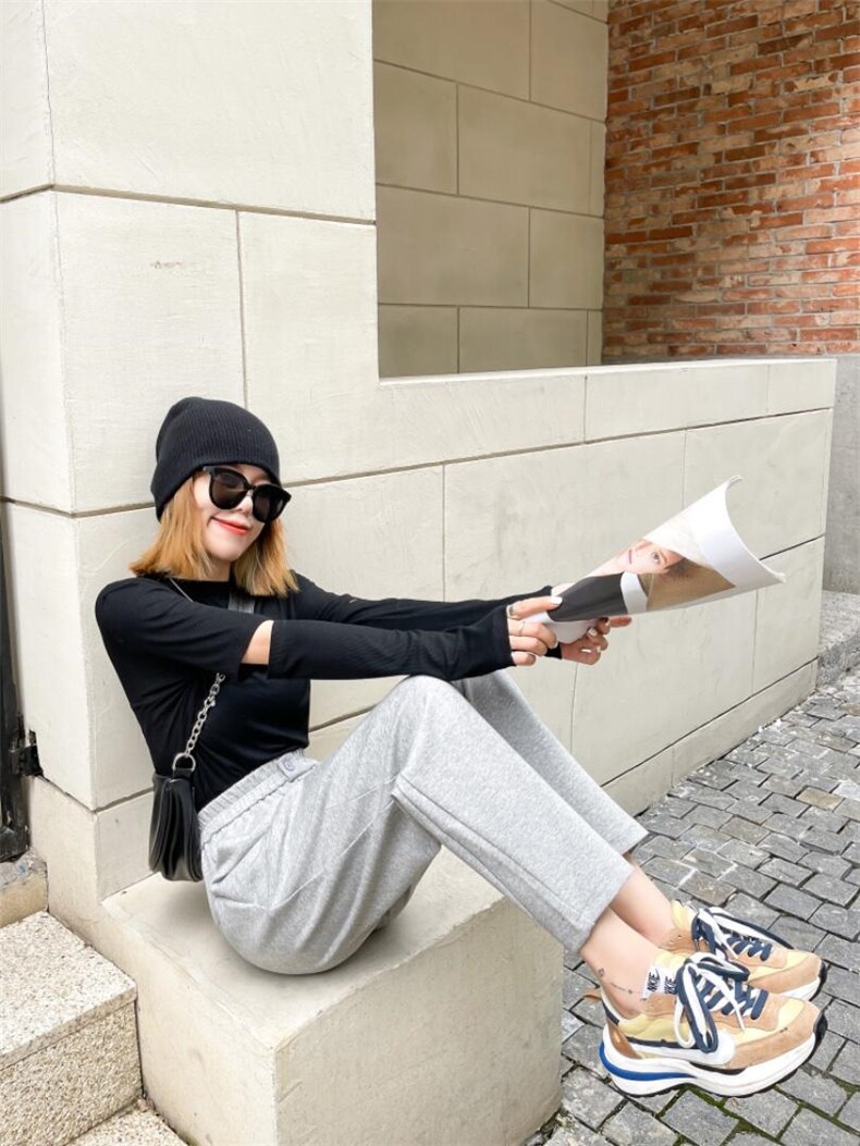 空气层卫裤秋季，女装休闲裤，LC裤子