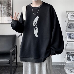 圆领卫衣男大码加厚加绒长袖t恤男S6147-P28 加绒款-P33图片