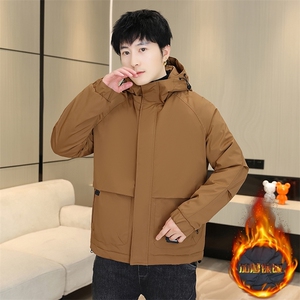 秋冬季二棉夹棉外套新款男士帅气连帽夹克潮流时尚男秋装棉衣，男装夹克，星座715-3
