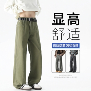 纯棉阔腿长裤休闲百搭垂感K2524 TP45图片
