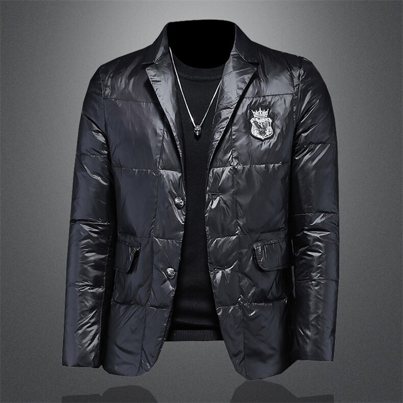 Y99272802022高端冬季90%白鸭绒西装羽绒服镂空图片