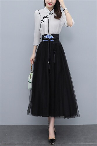 时尚百搭中国风刺绣腰带腰封女新款宽腰装饰显瘦气质复古汉服佩饰，女装汉服/婚纱/旗袍/礼服，芷墨服饰