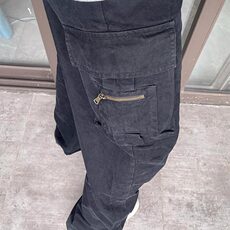 DDA37-P50早秋美式复古多口袋阔腿工装裤男宽松直筒裤-网图现货，男装牛仔裤，星座603-2