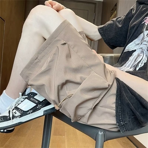 工装短裤系绳男款夏季潮牌痞帅炸街美式篮球宽松休闲阔腿五分中裤图片