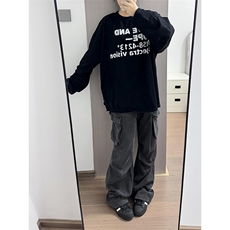 设计感褶皱水洗卫裤垂感休闲工装裤KZ819特P65，男装休闲裤，星座908-1