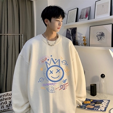 圆领毛衣男大码针织衫男毛线衣线衫M67180-P45加绒款-P65，男装针织衫/毛衣，电商A040
