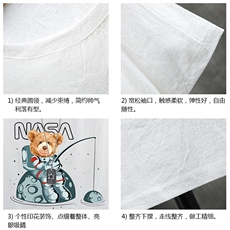 YT26251-P30亚短袖t恤男大码五分袖男宽松七分袖展架，男装T恤，电商A040A