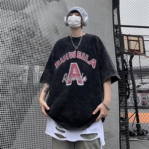 2023春夏季新款男休闲圆领短袖T恤T3167P35图片