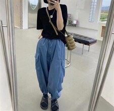 时尚工装休闲裤，女装休闲裤，CHONCAI宠爱