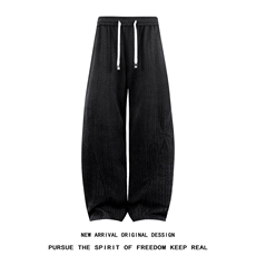 K230/P40秋季新款秋装现货男生弯刀休闲裤男个性卫裤宽松大码长裤，男装休闲裤，电商基地A050