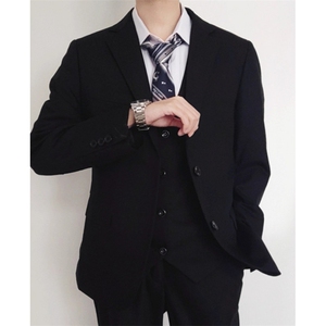 西装商务正装大学生男生成人礼服面试休闲痞帅婚伴西服XW30,欧文穿搭小个子微胖图片
