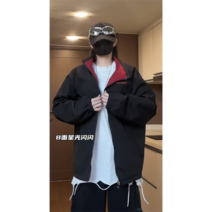 网图 双面穿满天星夹克外套冲锋衣J6066-P65棉服MY6077-P90图片