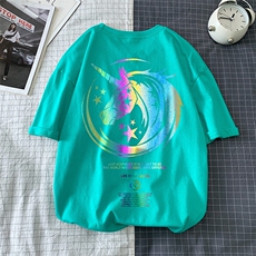 T恤潮流圆领男港风印花2024新款场景平铺衫时尚DS-B299-ZY1143P25，男装T恤，电商A061-1