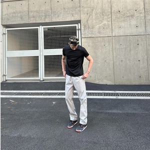 现货 松紧腰速干直筒凉感西裤休闲裤子男长裤特P35图片