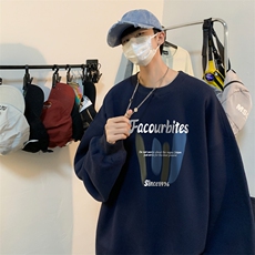 ！圆领卫衣男装港风长袖T恤男外套男WY157-P28，男装卫衣，电商B367