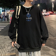 S6274-P28秋季圆领卫衣男大码韩版宽松长袖外套，男装卫衣，电商A040
