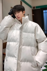 港风鳄鱼纹钢印字母图案设计大码休闲潮流棉衣男MY77727P128控168，男装棉衣，星座227-7