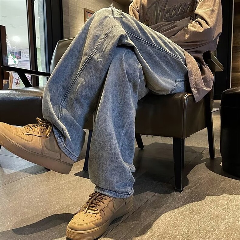 美式牛仔裤男款秋季长裤潮NK861P42,男装牛仔裤,星座1116-2
