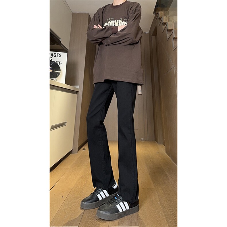 现货主推弹力渐变大码直筒微喇毛边牛仔裤K860-K861-K866-P50,男装牛仔裤,星座205