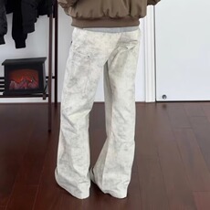 美式高街大理石纹理脏脏牛仔裤cleanfit休闲工装裤子K6683-P59，男装牛仔裤，星座412-1