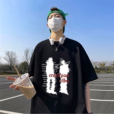 量大优供视频220克美式短袖t恤T2912得物直播有280克品质，男装T恤，电商A486