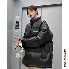 均可提供短视频高品质港风wast百搭PU皮加厚棉衣PM09-p110控148，男装棉衣，星座508（原C305）