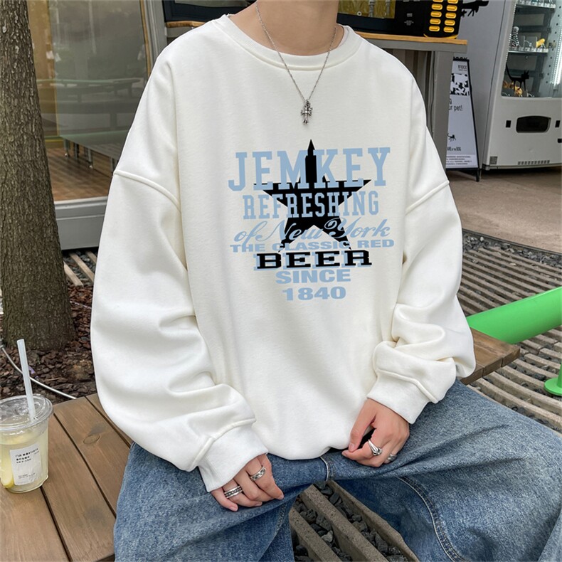 特P25控48 秋冬新款男士圆领卫衣宽松休闲日常百搭上衣WQ2248图片
