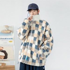 日系白墙 2024冬新款 羊羔毛加厚立领棉衣棉服 YG01-P115控145图片
