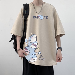 麂皮绒短袖t恤男大码半袖男 JD82432-P25图片