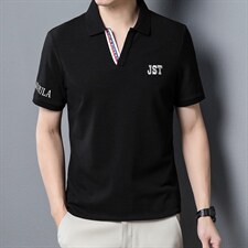 T恤男士短袖2023夏季新款男时尚简约Polo打底衫中年舒适男装上衣，男装T恤，电商B212（原钱塘6029）