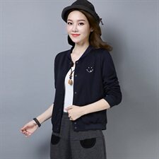 短外套2021年春季长袖显瘦修身潮流简约个性拉链口袋，女装短外套，独衣靓