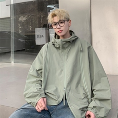 【UPF50+防晒服】X2389-TP45控价68港风拉链设计感轻薄外套男，男装夹克，电商A102-1