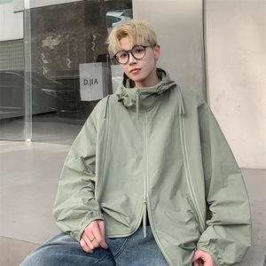【UPF50+防晒服】 X2389-TP45控价68 港风拉链设计感轻薄外套男图片